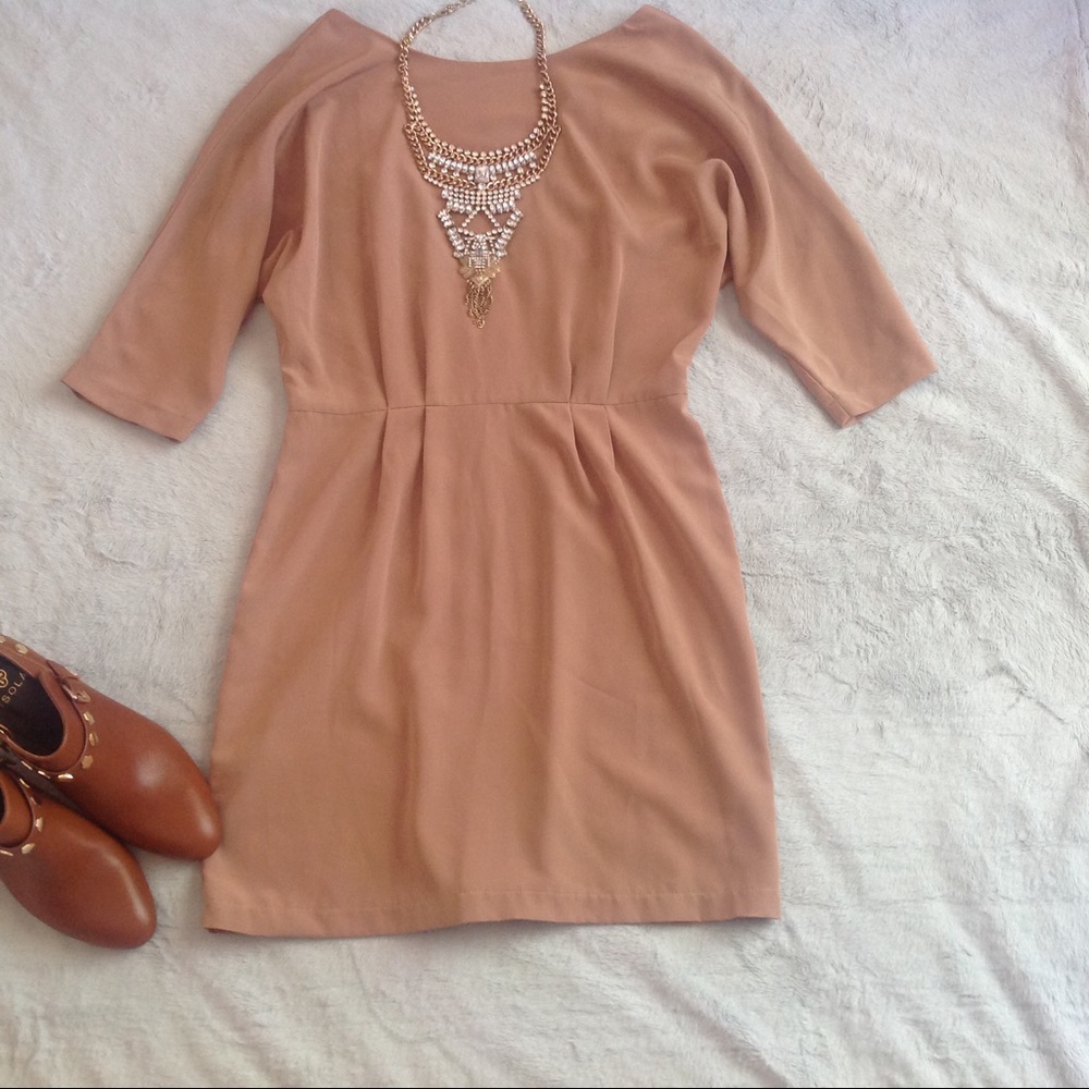 Topshop Blush Pink Nude Mini Dress